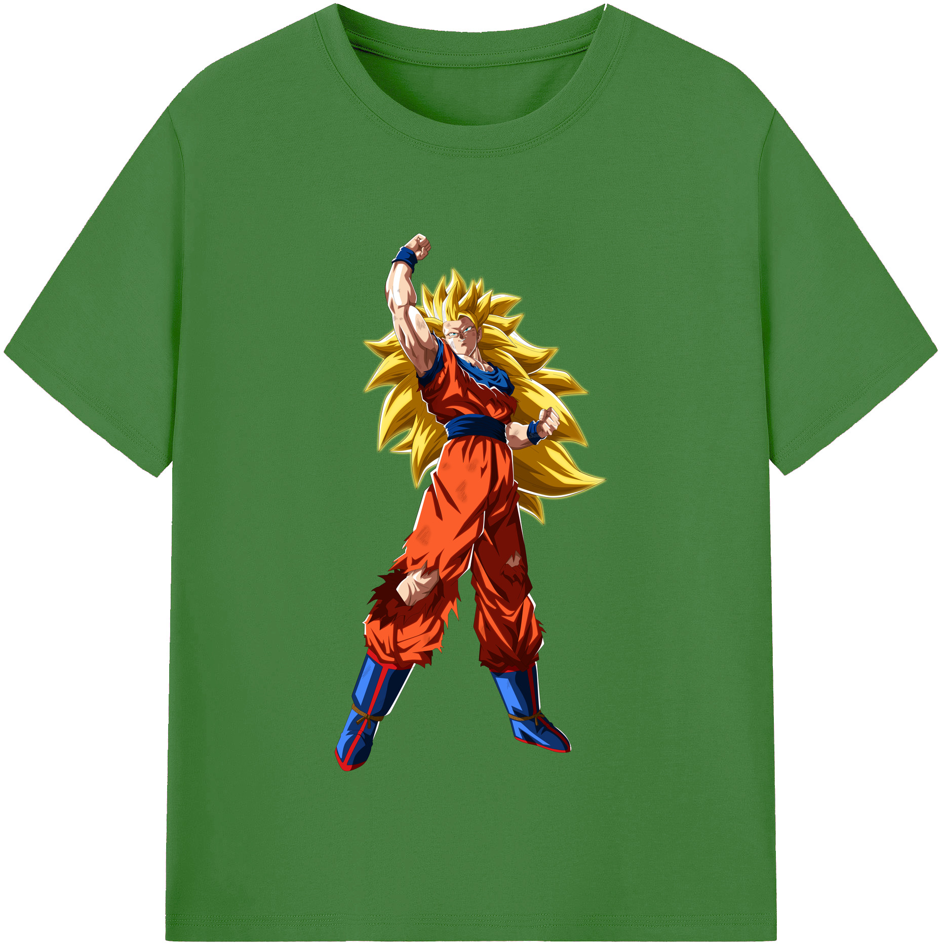 （画像用） ドラゴンボール 孫悟空（そん ごくう）Son Goku カカロット DRAGON BALL Kakarotto レディースカジュアルプリントTシャツ（綿100％）